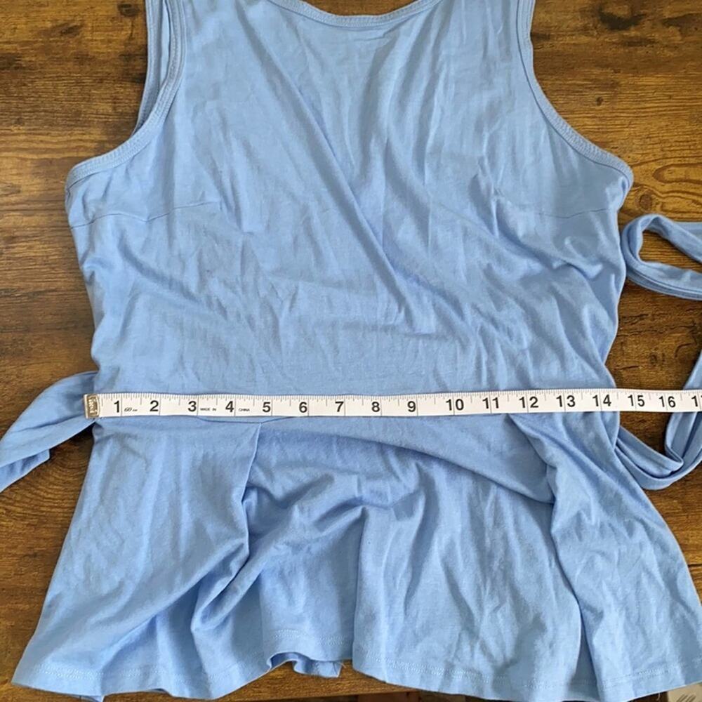 Anthropologie Light Blue Norwich Front Tie Tank - Picture 5 of 13